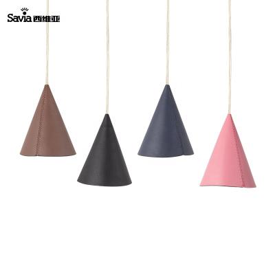 China Savia Simple Fancy Cafe/Restaurant/Bar/Living Room Concrete Contemporary Decorative Leather Pendant Lighting LED 4W for sale