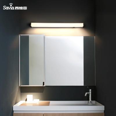 China Savia Mirror Front Lamp Aluminum Wall Lamp IP44 Waterproof Led Fluorescent Tube 14.4W SMD Vanity Light Bathroom Make Up Mirror Front Lamp for sale