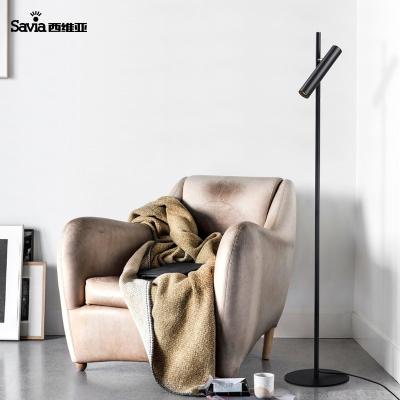 China Savia Modern Aluminum Iron LED Floor Lamp Standing Reading Light Dimmable Modern Adjustable For Hotel Bedroom Living Room for sale