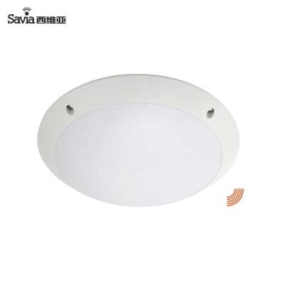 China Modern Led Sensor 15W IP66 Ceiling Mounted Savia SMD Lamp White Waterproof PC Outdoor Mounted Downlight For Living Room Balcony for sale