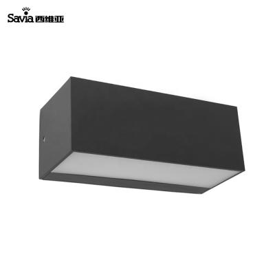 China Balcony Garden/Hallway/Wall Light Savia LED SMD Surface Mounted Outdoor Aisle Aluminum Gray Balcony Corridor Lamp Waterproof Garden Wall Lamp for sale