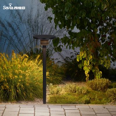 China Garden Savia LED 8W Aluminum And PC Outdoor Modern Garden Post Lamp IP65 Pathway Lawn Bollard Spike Light for sale