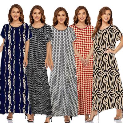 China European and American women's dress Muslim Islamic style M-2XL dress long for sale