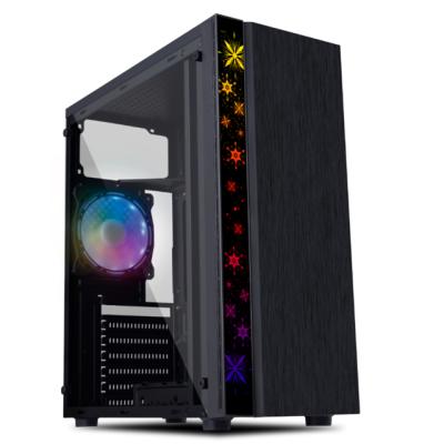 China With Fan Quality Full Height Gaming Computer Case With Full Glass ATX Tower PC Case Medium Gamer K624 for sale