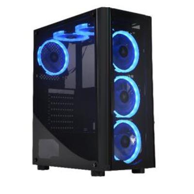 China With Fan SATE (K373) Stocked RGB Tempered Glass ATX&Micro ATX&ITX Plastic Gaming Computer Case Tower Desktop Case for sale