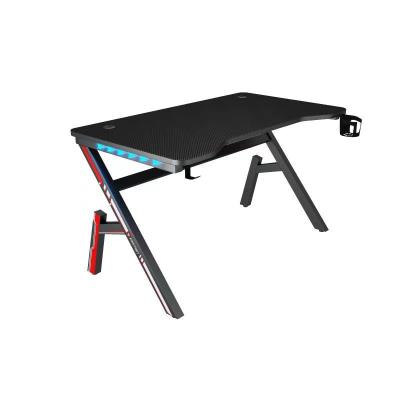 China Adjustable (Height) SATE (GT-400 RGB) 2021 High Quality K Shape Computer Desk Table Gamer PC Workstation Large Wide Packing Gaming Desk for sale