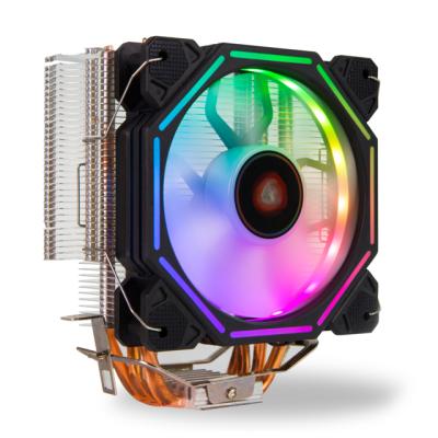 China Computer Case SATE Control Computer Case Processor Heat Pipe CPU Cooler 4 Heat Pipe Cooling For RGB Fan CC28 for sale