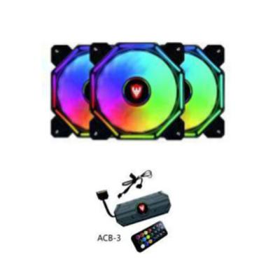 China Computer Case DATE KIT (RGB-80K) RGB Fans 120mm Fans With Remote Controller Computer Case Radiator Fan Silent KIT for sale