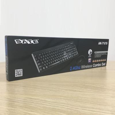 China Radio SATE Cheap Cheapest Factory Control Combo Wireless Mouse and Keyboard AK-718G for sale