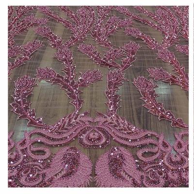 China Viable Factory Stocks Cheap Price Customized Colors Plain Embroidered French Lace Dress Fabric for sale