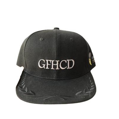 China 2021 COMMON Hat Embroidery High Quality Custom Heat Transfer Printed Flat Brim Snapback Hats for sale