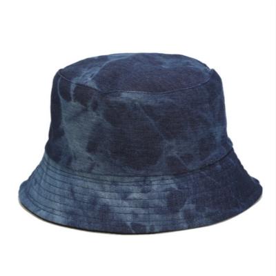 China 2022 Women Factory Breathable Comfort Fisherman Camouflage Tie Dye Denim Bucket Hat High Quality Bucket Hat for sale