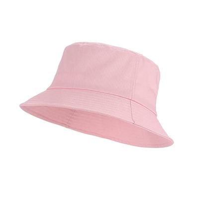 China Breathable Comfort Logo Fashion Girls Bucket Hat Women Pink Fisherman Hat Custom Logo Bucket Hat for sale