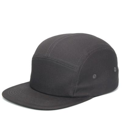 China 2022 high quality custom logo 5 cheap flat brim snapback cotton panel COMMON nylon hats for sale