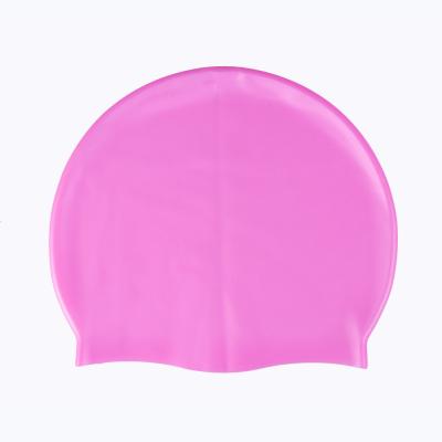 China 2022 Eco-friendly Logo Printed Silicone Swimming Cap Cheap Customized For Women for sale