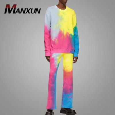 China Hot Selling QUICK DRY QUICK DRY Oversized Multi Color Hoodies Men Tie Dye Colorful Men's Hoodie Dramatic Essential High Quality Men for sale