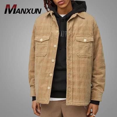 China Wholesale Breathable Breathable Outwear Gap Plus Size Mens Jackets Plaid Chest Pockets Life Jacket Men Gap Boys Bomber Button Slap Collar Coat for sale