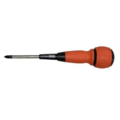 China High quality comfortable screwdriver PH2 6X100mm handle color plastic double handle phillips screwdriver model#2204 for sale