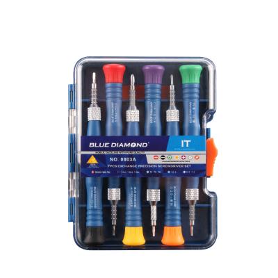 China Polished Tip Hot Sale 12 in 1 Professional Dual Head Multi Screwdriver Set for Phone Laptop Repair Tool NO.0803A for sale