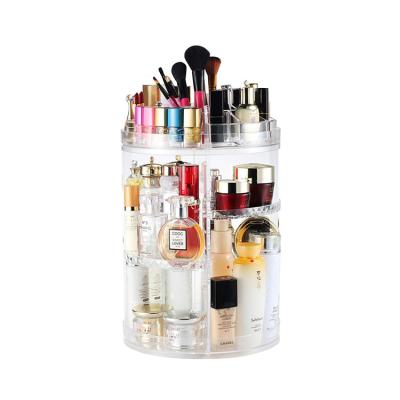 China Wholesale High Quality Clear Elegant 360 Rotary Acrylic Cosmetic Holder for sale