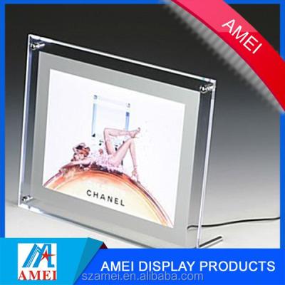 China Eco-friendly Practical Acrylic Frame Led Acrylic Backlight Frame Manufacturer for sale