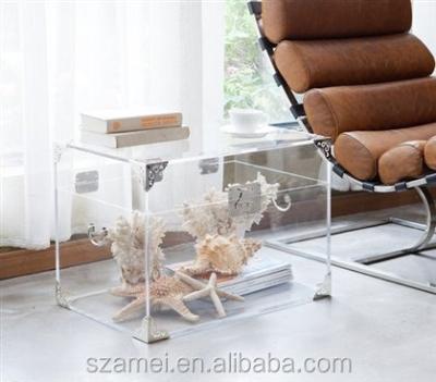 China Wholesale Modern Clear Acrylic Trunk Table for sale