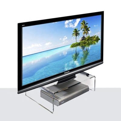 China Modern Good Quality Cheap Hot Bending Modern Acrylic Two Tier TV Stand for sale