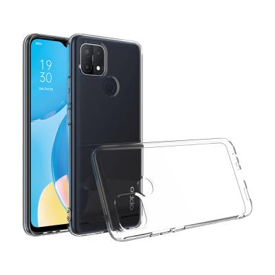 China 2021 High Clear Factory Selling High Transparent 2.0MM Thick Anti-falling TPU Mobile Phone Case For Oppo A15 for sale