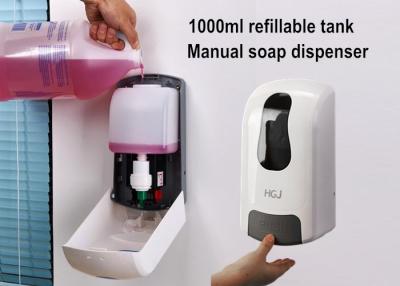 China 0.4ml / 0.8ml Dose refillable foaming hand soap dispenser Refill , Engineer ABS school soap dispenser for sale