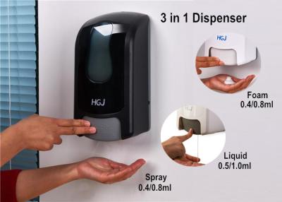 China Hospital Refillable Hand Sanitizer Dispenser Adjustable With Smoky Window for sale