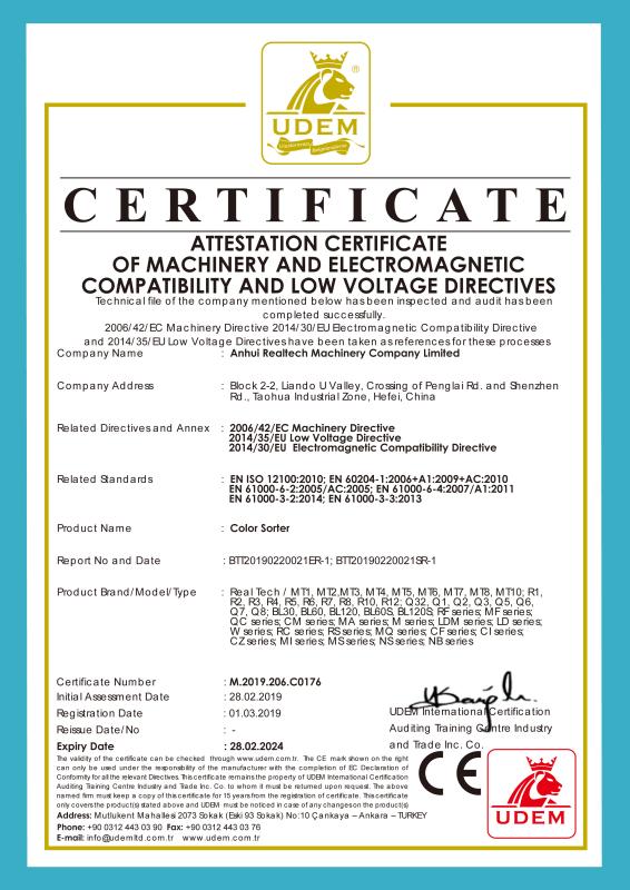 ISO50001 - Anhui Realtech Machinery Company Limited