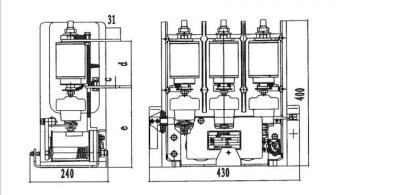 China Electric Vacuum Contactor Unit , Ac Power Contactor For Metallurgy Distribution System for sale