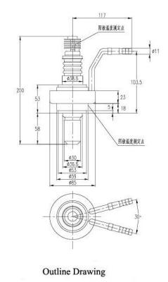 China Magnetron 15kw 2450mhz Cw, industrieller Magnetron-Mikrowellenherd zerteilt zu verkaufen