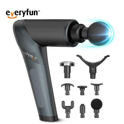 China Wireless Deep Massage Gun Decompression Body Massager Gun Private Label Gym Body Muscle Therapy Massage Gun for sale