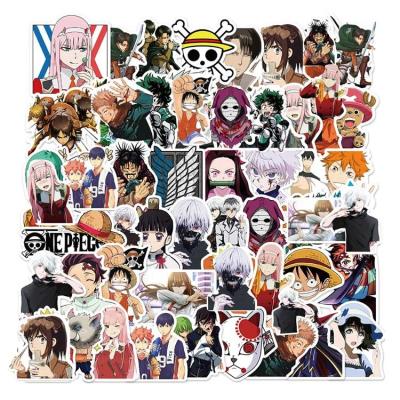 China Customized Lenticular Anime Wholesale Motion Laptop Heat Transfer Waterproof Stickers For Cars for sale