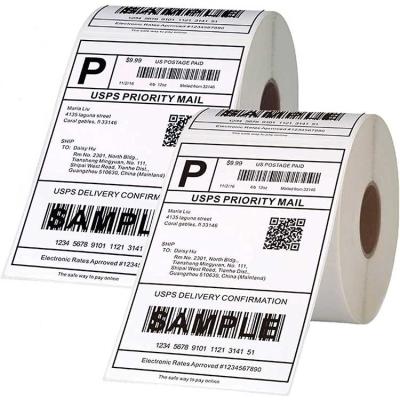 China Customized Self Adhesive White Roll 500 Self Adhesive Beeprt State Computer Thermal Shipping Label for sale