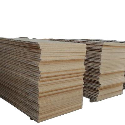 China Modern tubular chipboard, hollow particle board used for door core, for sale