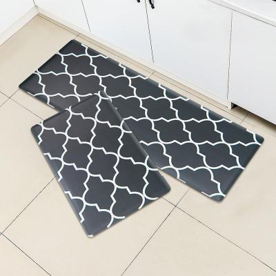 China Scullery Door Mat Rubber Kitchen Rubber Mat Anti Slip Surface Washable Custom Wholesale Leather Material Anti Slip for sale