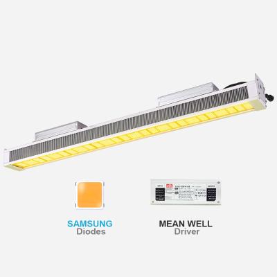 China Seed Starting Horticulture LM301B Strip High Bay Toplight Highbay UFO LED Frameless Grow Light Bar for sale