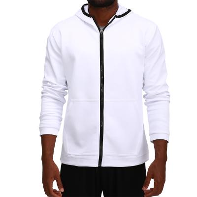 China Wholesale Custom Breathable Men's Front Zipper Wearing Hood Pocket Sports Jacket Fitness Quick Dry Lightweight Jacket for sale