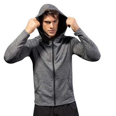 China 2022 Now Front Zipper Sports Jacket Hot Breathable Custom Wholesale Fitness Quick Dry Casual Hoodie for sale