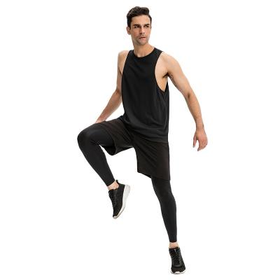 China Wholesale Light Weight QUICK DRY Customized Breathable Sports Invest Gym Fitness High Elastic Loose Tank Tops for sale