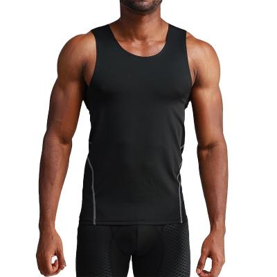 China Wholesale Custom Made QUICK DRY Fitness Tank Men's Lightweight Breathable Tops Seamless Tight Outdoor Training Tops for sale