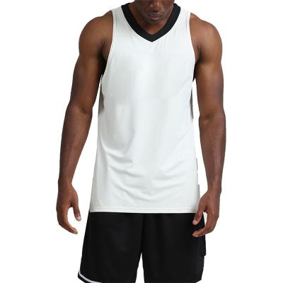 China Wholesale Custom QUICK DRY Lightweight Basketball Breathable Sports Beach Tops High Quality Men's Sleeveless Tops for sale