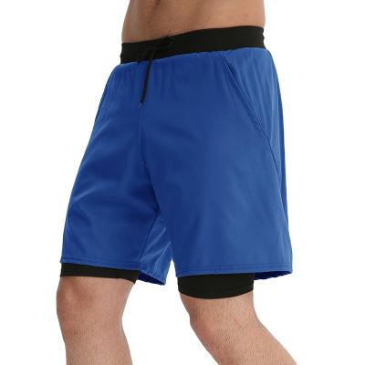 China Wholesale Customized Breathable Double Layer Breathable Quick Dry Sports Shorts High Stretch Gym Fitness Shorts for sale