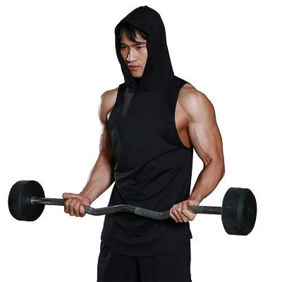 China Wholesale Custom Made High Quality Sports Tank Top Gym Fitness Hooded Casual Sleeveless Tops Casual Breathable for sale