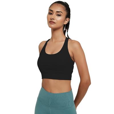 China Breathable Sports Yoga Bra Multiple Straps Basic Type Comfortable Fit Bare Yoga Bra Tube Yoga Sports Bra for sale