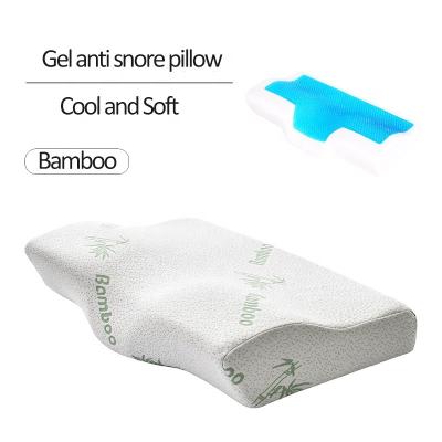 China Gel Cutout Support Memory Foam Bed Pillow Anti-static Comfortable Cooling Orthopedic Cervical Pillow For Pain Relief for sale