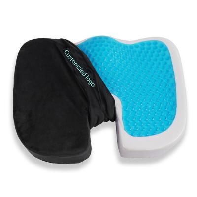 China Hot Selling Anti-static Ergonomic Memory Foam Gel Expanded Car Cooling Cushion for sale