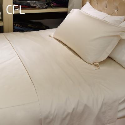 China CFL Folded Organic Cotton Hotel Bed Sheet Set For Hotel Bedding Set Luxury 5 Star Hotel Supplies Factory Wholesale Linen for sale